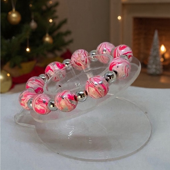 Handmade Polymer Clay Beaded Bracelets – Unique & One-of-a-Kind - Picture 3 of 16